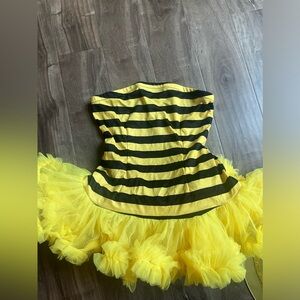 Yellow and Black Striped Bumblebee Adult Costume